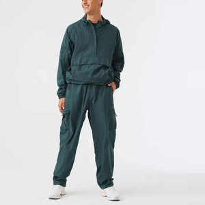 Ensemble de survêtement polaire sur mesure pour homme grande taille, 100 % coton écologique, respirant, séchage rapide, pour l'entraînement hivernal - Product Image 5