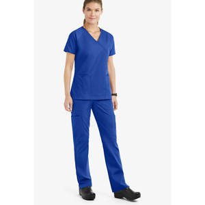 Uniforme médico Atlético femenino de manga corta elegante de enfermería hecho a medida para mujer - Product Image 5