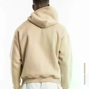 เสื้อฮู้ดผู้ชายคุณภาพสูง ผ้าเฟรนช์เทอร์รี่ ทรงปกติ แบบสวมหัว มีซิป ขายดี ไซส์ใหญ่ สีพื้น ลายซับลิเมชั่น สำหรับฤดูหนาว แห้งเร็ว - Product Image 3