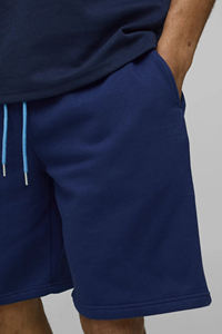 Short de basket-ball de haute qualité avec cordons contrastés coupe décontractée léger pour hommes Short de basket-ball personnalisé avec logo sérigraphié pour hommes - Product Image 5