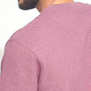 Nueva llegada al por mayor de alta calidad liso en blanco de cuello redondo hombres sudadera térmica fabricantes de ropa personalizada sudadera de los hombres - Product Image 4