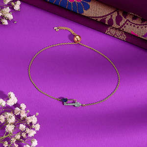 กำไลข้อมืออมารา โกลด์ แอนด์ ไดมอนด์ แบบยืดหยุ่นสำหรับผู้หญิง - Product Image 1