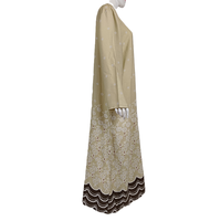 Cómodo vestido musulmán indonesio tradicional Abaya para mujer, ropa informal modesta para rezar para actividades diarias