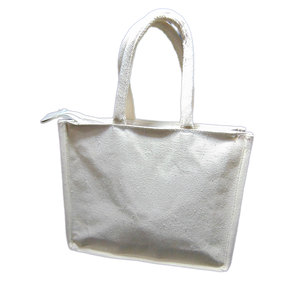 Manufacturer's New Design Canvas Jute <b>Tote</b> <b>Bag</b> Custom Printed Logo Eco-Friendly Double Handle <b>Zipper</b> Closure Women Shopping <b>Bag</b> - Product Image 6