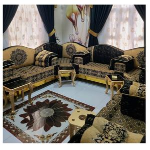 Sofá estilo Majlis árabe, diseño clásico, elegante conjunto para sala de estar, asientos de esquina de lujo, diseño que ahorra espacio - Product Image 1