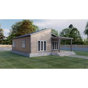 Villa moderna de madera con porche cubierto, diseño de una sola planta para vivir al aire libre - Product Image 1
