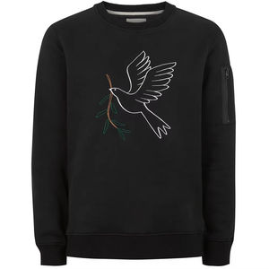 High Quality Unisex <b>Black</b> <b>Sweatshirt</b> Best Selling Custom Made With Plus Size Option Lightweight and Breathable for Winter - Product Image 1