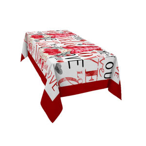 New Arrival 100% Cotton Dining Table Cloths Beautifully Styled <b>Embroidered</b> Floral Pattern Customized Print Stylish for Sale - Product Image 1