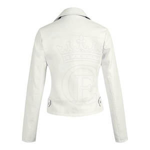 Chaqueta de cuero de moda de alta calidad para mujer, chaqueta de cuero de diseño personalizado de invierno para mujer - Product Image 2