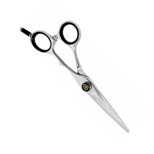 Ciseaux de coupe de cheveux de barbier lame tranchante droite VG10 ciseaux de coupe de cheveux de bébé avec repose-doigt réglable et anneau en caoutchouc - Product Image 4