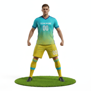 Conjunto de Uniforme de Fútbol Personalizado |   Material Elástico Resistente |   Ropa Deportiva para Partidos y Entrenamientos - Product Image 1