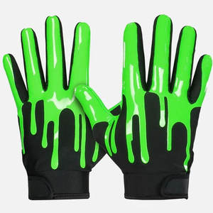 Adjustable Fit Extra Comfort Reliable Grip Football Gloves Soft <b>Cushion</b> <b>Padding</b> Strong Non Slip Palm Football Gloves - Product Image 1