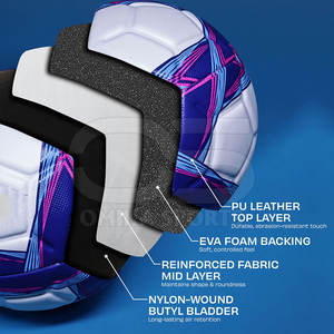 Balón de fútbol personalizado para escuelas, clubes y academias disponibles en varios tamaños con soporte OEM - Product Image 4