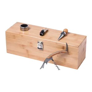 Corsica Personalized Bamboo Wine <b>Set</b> <b>Beverage</b> <b>Serving</b> <b>Sets</b> - Product Image 1