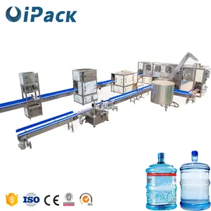 Ligne de Production complète de 5 gallons de 20l pour bouteilles en Pet, baril de boisson, remplissage d'eau minérale Pure, Machine d'embouteillage