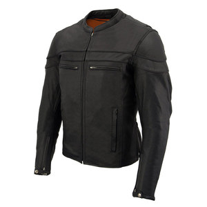 OEM al por mayor diseños de moda Unisex chaqueta de motorista clásico motocicleta chaqueta Slim Fit chaquetas de cuero - Product Image 5