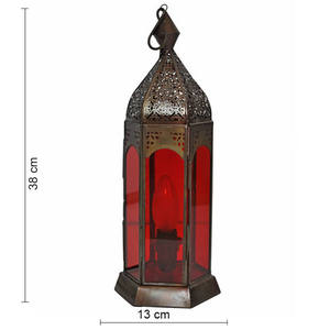 Lámpara roja marroquí de diseño moderno y lujoso para bodas, decoración del hogar, hoteles, restaurantes, alta calidad, hecha en India, venta al por mayor. - Product Image 3