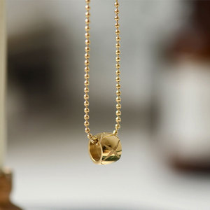 Custom 316L Stainless Steel 14k 18k Gold Plated Fashion Pendant Jewelry Necklace for Women wholesale - Product Image 1