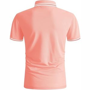 Haute qualité hommes Polo 100% Polyester t-shirt Logo personnalisé hommes plaine séchage rapide respirant polo t-shirts - Product Image 3