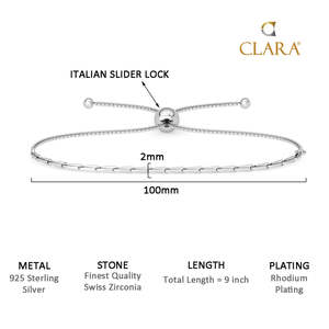 Bracelet religieux CLARA en argent pur 925, en forme de boule Chimta, plaqué rhodium, or 18 carats, diamant et perle, pour cadeaux - Product Image 6