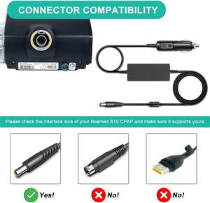 HKY para Resmed <span class=keywords><strong>Airsense</strong></span> <span class=keywords><strong>10</strong></span> DC Converter 24V 90W DC Adapter Fit Resmed <span class=keywords><strong>AirSense</strong></span> <span class=keywords><strong>10</strong></span> CPAP/Elite/AutoSet para Her AirCurve <span class=keywords><strong>10</strong></span> - Product Image 2