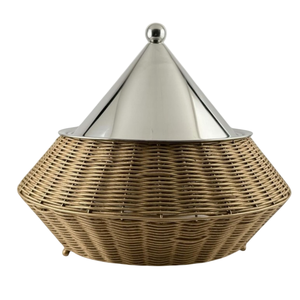 Cazuela de metal de aspecto árabe con revestimiento de colores, bellamente elaborada a partir de exportadores indios, cazuelas con incrustaciones de fregona de tendencia - Product Image 3