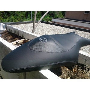 Coprisedile in Carbonio Personalizzato per Moto CAGIVA RAPTOR, Coprisedile in Plastica e Pelle - Product Image 1