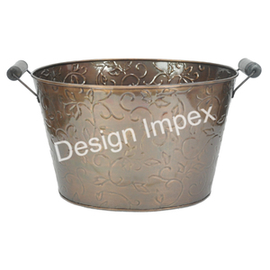 Bac à boisson antique avec poignée grand stockage refroidisseur de vin boissons froides peut refroidisseur Champagne bière refroidisseur de vin grand seau - Product Image 6