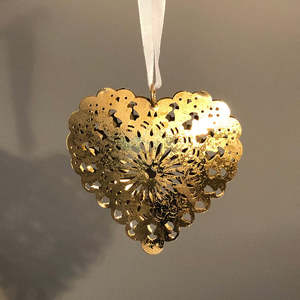 Embossed Metal <b>Black</b> <b>Heart</b> Hanging Decoration Christmas Decoration Festive and Party Supplies Home Decor Wholesale Best Price - Product Image 6