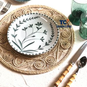 VENTE CHAUDE Sets de table naturels personnalisés Seagrass Sea Set de table Style, napperon Iraca Palm fait à la main, décoration de table, Table Boho - Product Image 5