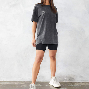 Nuevas camisetas cómodas para mujer, 100% de algodón, manga corta, DISEÑO DE CUALQUIER Color, camisetas transpirables de Color sólido liso para mujer - Product Image 3