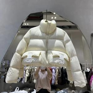 Winter New Women's Down Jacket Stand Collar Petite Fashionable Cropped Puffer Jacket White <b>Duck</b> Down Women's Trendy - Product Image 5