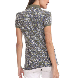 Camiseta Polo Estampada para Mujer, Tejido Fino, Estilo Elegante, Superventas - Product Image 3