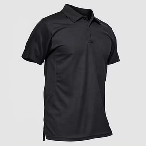 Bouton décontracté de haute qualité pour polo pour hommes séchage rapide sport actif coton Spandex évacuation de l'humidité pur pour le Golf - Product Image 3