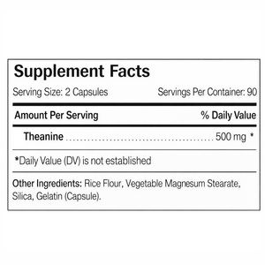 Suplemen Diet Theanine Organik Bebas Gluten Vegan Harga Terbaik Layanan OEM untuk Kesehatan Otak & Dukungan Daya Ingat Dewasa - Product Image 6