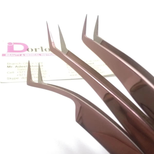 แหนบขนตาปลอมแบบกึ่งโค้งสแตนเลสแหนบขนตาปลอมทำจากเหล็กไร้แรงต้านต้านผ่านการรับรอง CE จาก Dorlon - Product Image 1
