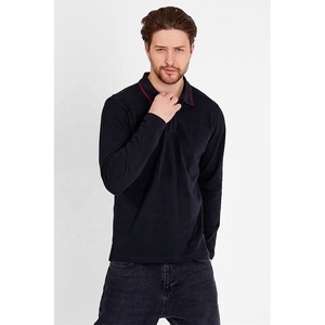 New Season <b>Men's</b> Pique <b>Polo</b> Top <b>Long</b> <b>Sleeve</b> Clean Finish Collared <b>Shirt</b> Golf Business Casualwear Custom Colors <b>Polo</b> <b>Shirt</b> - Product Image 4