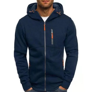 Sweats à capuche pour hommes Nouveau pull slim Sweat à capuche pour homme Sweat à capuche pour homme avec fermeture éclair diagonale Sweat à capuche pour homme - Product Image 2