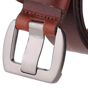 Trendy fashionable leather <b>belt</b> designed for men and women featuring tough buckle smooth leather adjustable - Product Image 5