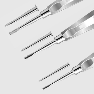 Ensemble de 3 Élévateurs Dentaires Professionnels pour Chirurgie Apicale, Instruments Manuels en Acier Inoxydable, Certifiés ISO13485 CE Classe I - Product Image 3
