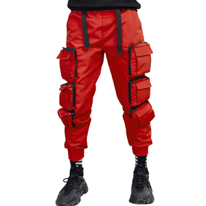 Pantalones Cargo Casuales de Camuflaje de Algodón Holgados y Transpirables de Lona Ligera Personalizados de Moda Hip Hop para Hombre, Corte Regular Ajustado - Product Image 4