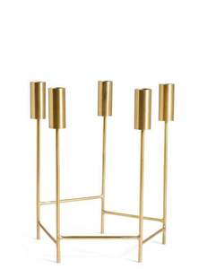 Portavelas de Metal brillante para decoración del hogar contemporánea, centro de mesa para fiestas, decoración de bodas, eventos festivos y noches románticas - Product Image 5