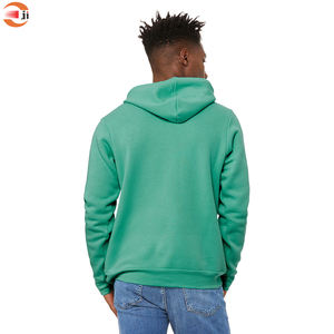 Sudadera con capucha de gran tamaño para hombre 2024, sudadera de algodón personalizada 100%, diseño en blanco teñido liso para invierno - Product Image 3