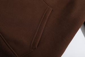 Sweat à capuche uni 100% coton de haute qualité coton épais épais pull en éponge française personnalisé épaule tombante polaire sweats à capuche surdimensionnés - Product Image 4