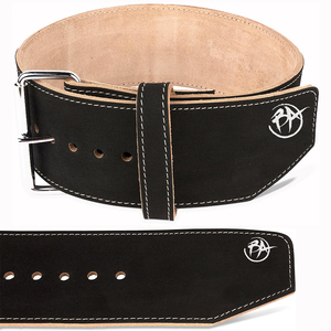 Boucle en acier en cuir véritable OEM Ceinture de musculation en cuir Offre Spéciale l'haltérophilie Ceintures de musculation unisexe boucle à levier - Product Image 6