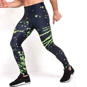 Meilleurs vêtements de sport pour hommes avec logo personnalisé, créez vos propres leggings de compression MMA en spandex/polyester respirant et à séchage rapide - Product Image 4