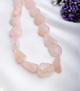 Cuarzo Rosa Natural de Gran Tamaño, Piedras Preciosas Sueltas y Lisas para la Elaboración de Joyería Fina, Cuentas de Piedras Preciosas - Product Image 5