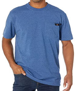 Vente chaude Hommes coton epais Ras Du Cou À Manches Courtes T-shirt 50% Polyester 50% Coton Importé Tirer Sur fermeture Laver À La Machine - Product Image 1