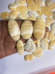 อัญมณีคริสตัลขัดเงาทรงผลึกสีเหลืองทรงวงรีขนาดตามสั่งสำหรับทำเครื่องประดับอัญมณีหลวม - Product Image 6