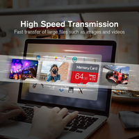 Venta al por Mayor de Adaptador de Tarjeta de Memoria CUSTOM CY031 de 16GB-128GB, Clase de Velocidad 10 U3/A1, Plástico Negro para Cámaras, DVR, Tablets y Teléfonos